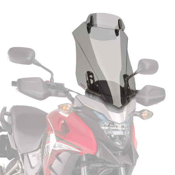 Puig Puig touring screen with visor | light smoke | honda cb 500 x 2016>2024